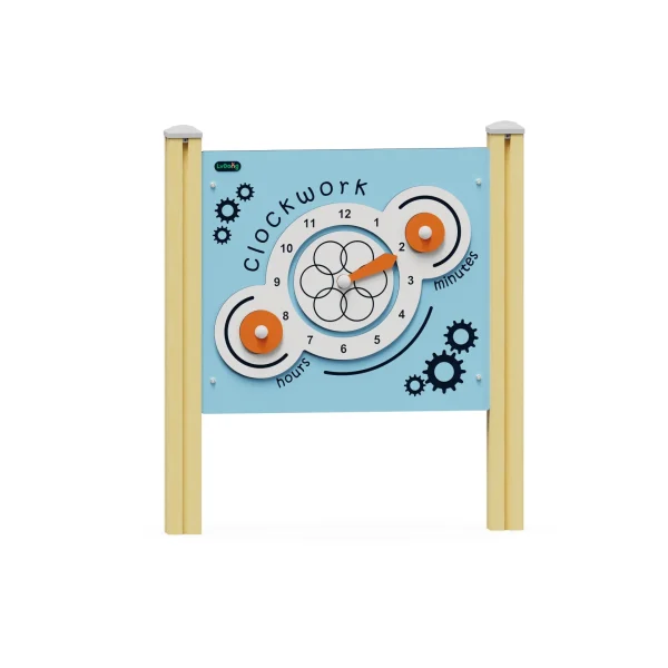 Clock Activity Wall Panel | Interactive Time Learning Educational Play Panel