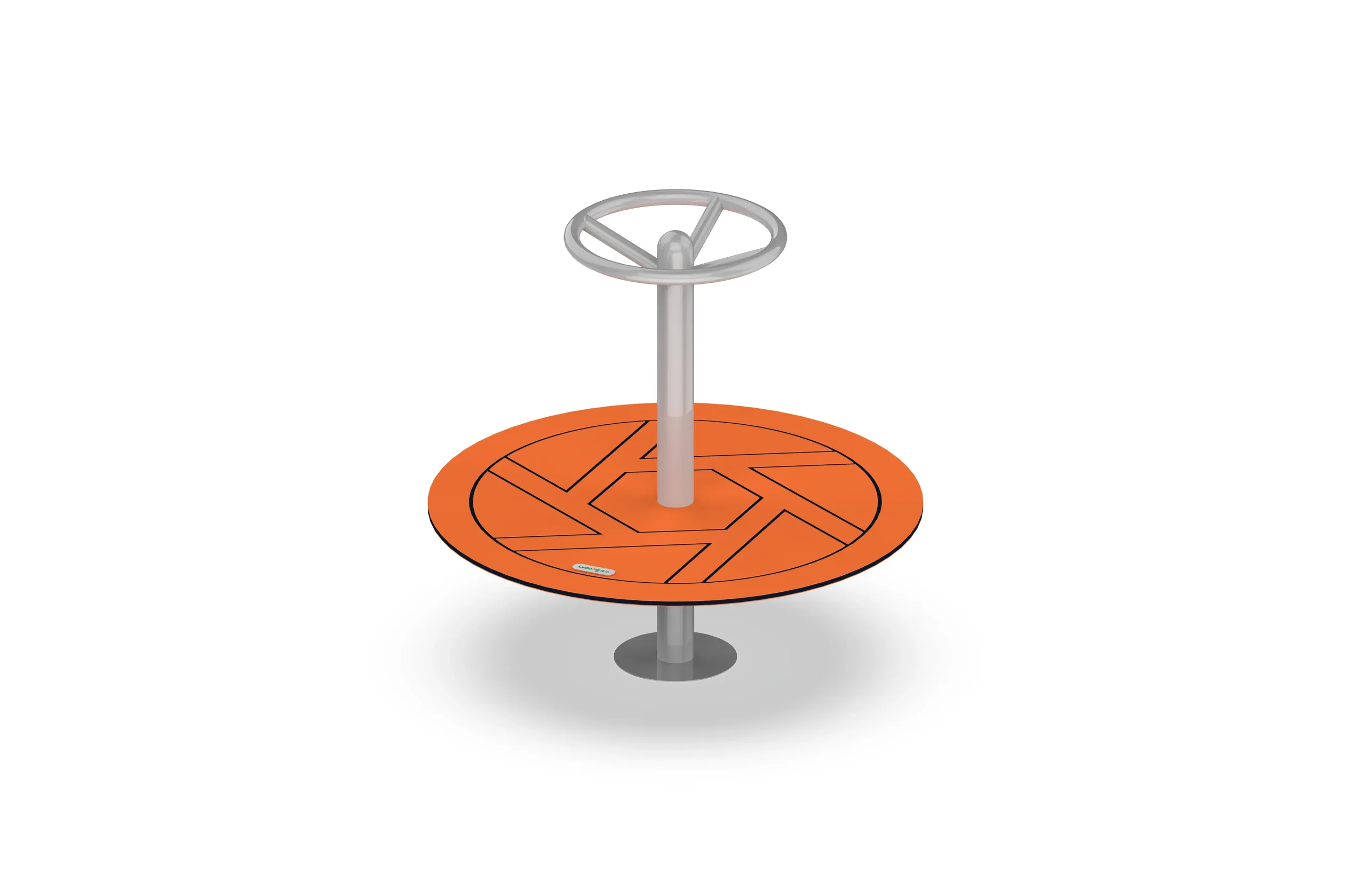 Helm Console Standing Playground Spinner | Multi-Person Nautical-Themed Spinner
