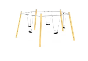 cantilever swing set, children's outdoor play equipment