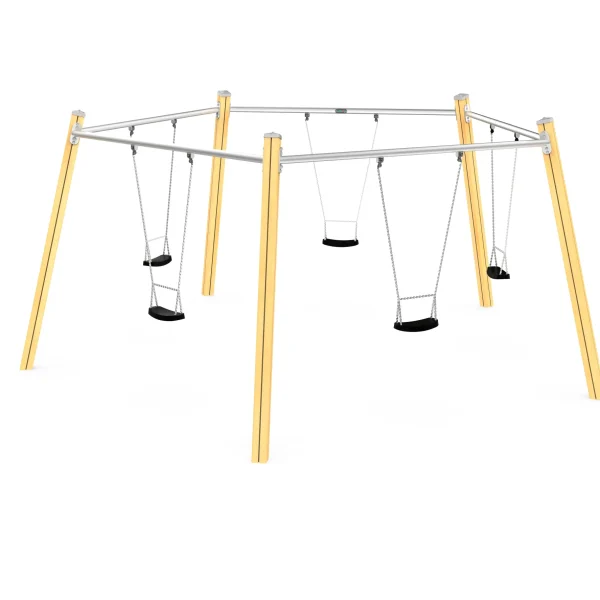 cantilever swing set, children's outdoor play equipment