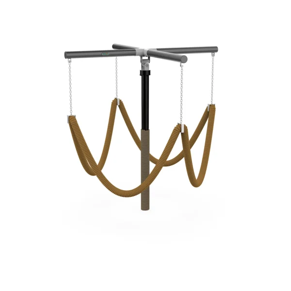 Multi-Person Rope Swing Playground | Artistic Rope-Woven Playground Swing