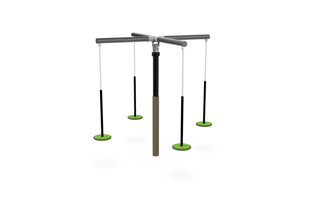 Multi-person swing set equipment