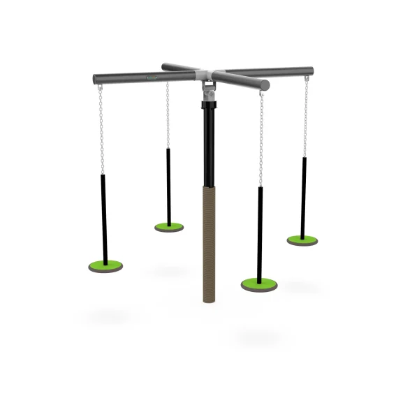 Cross Star Multi-Person Swing | Commercial Outdoor Playground Swing Equipment