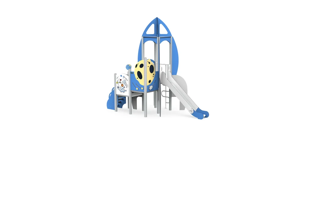 Children's tunnel slide playground