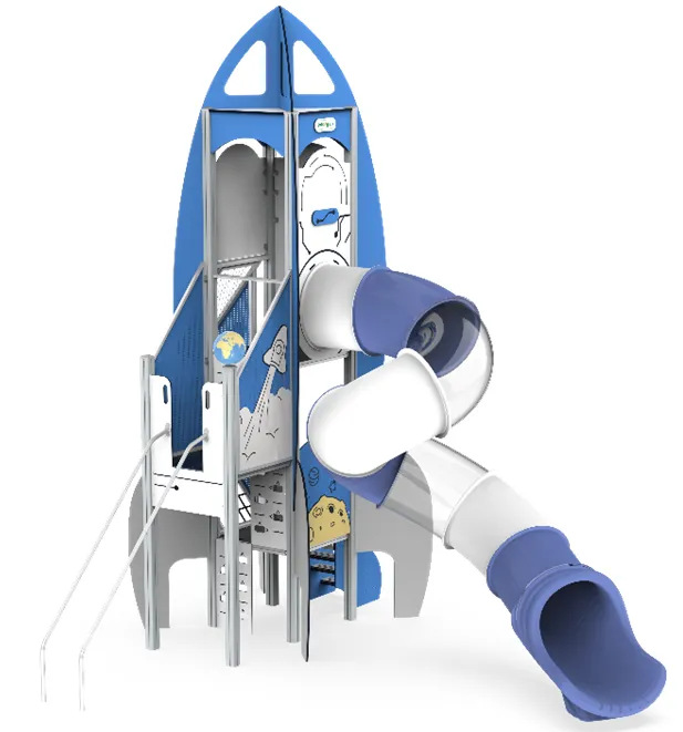 Children's tunnel slide playground, Outdoor slides for sale