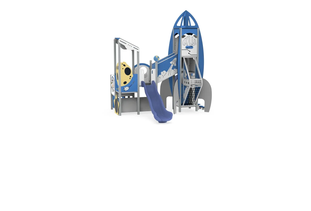 Children's tunnel slide playground