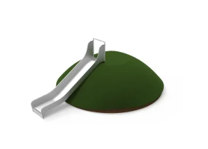 Custom playground slide, Curved playground slide