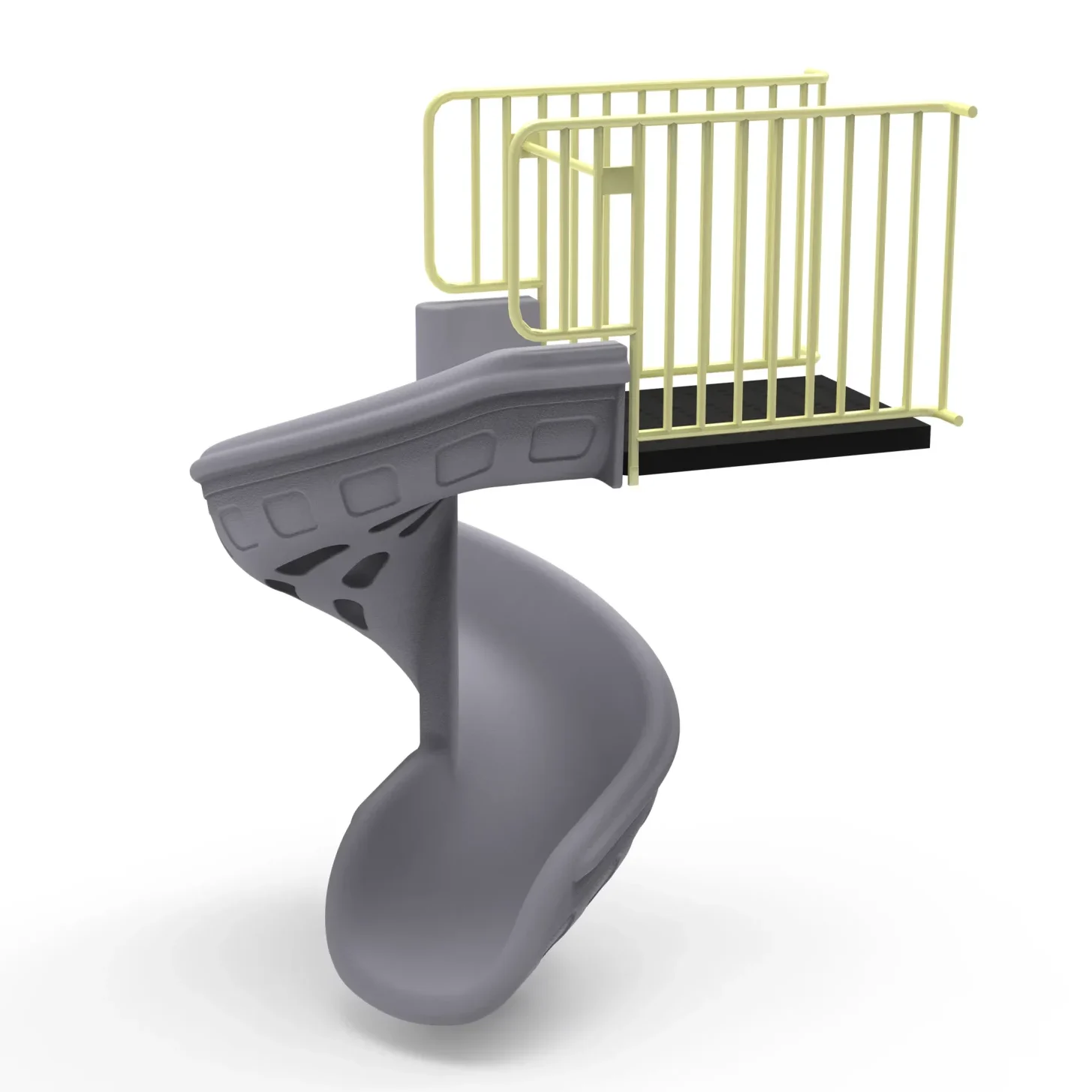 Rotational-Molded Tunnel & Curved Playground Slide | Commercial Playground