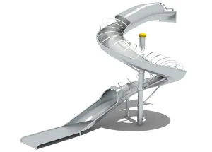Playground with tunnel slide, Indoor tunnel slide