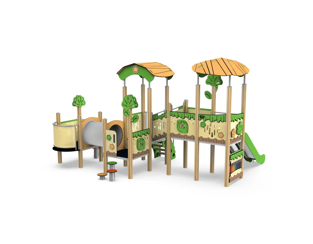 childrens garden slide set
