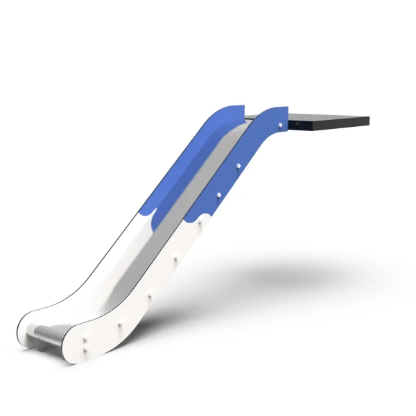 Curved playground slide